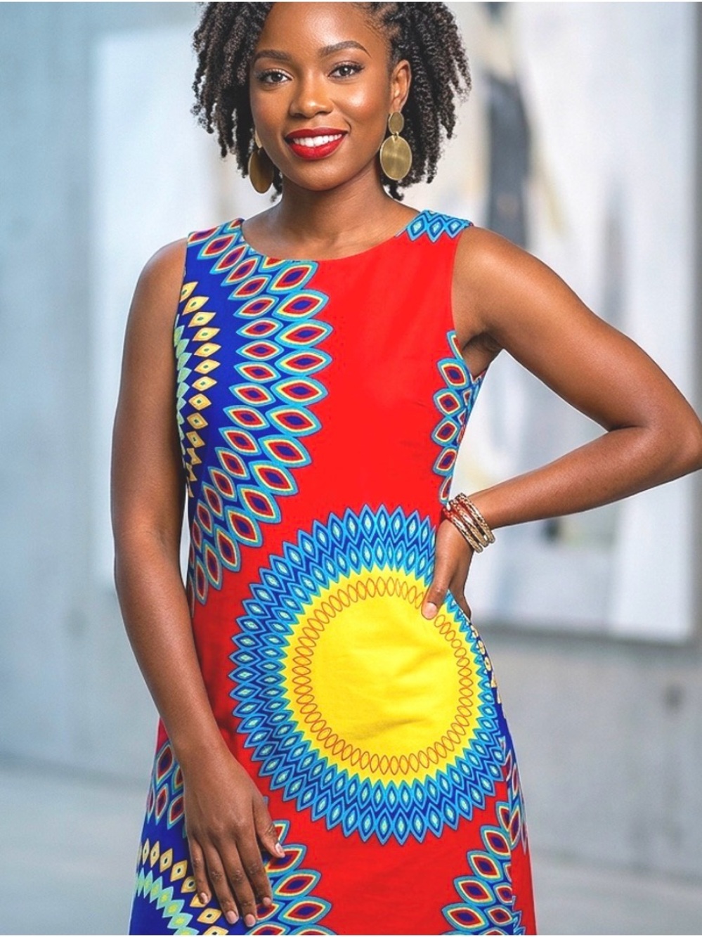 #Aryeh #Dress #Multicolor #Mini #Funky #Summer #Chic&Unique #PopofColor